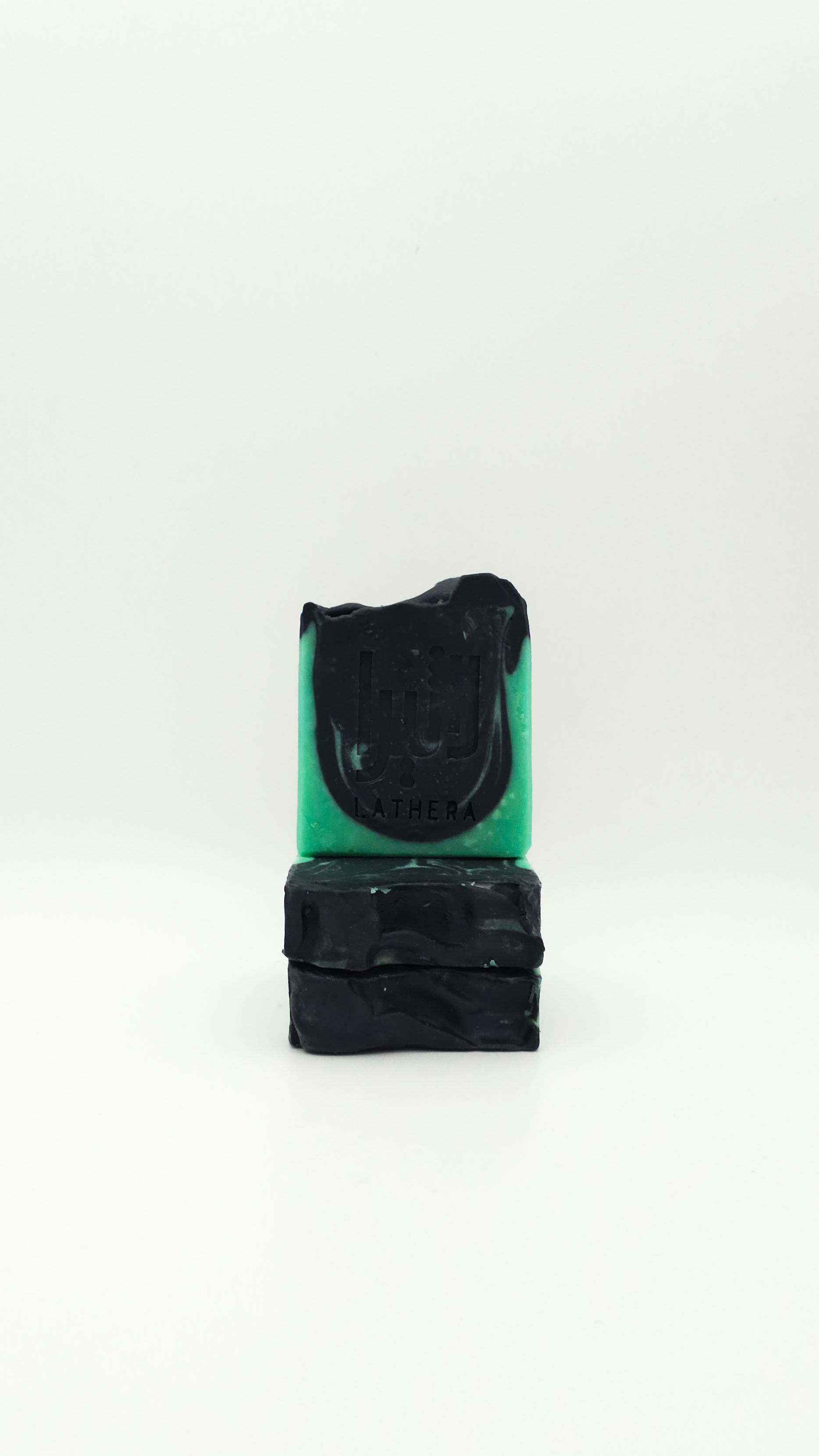 Detoxifying handmade charcoal and aloe soap for deep cleansing and hydration by Latheray.